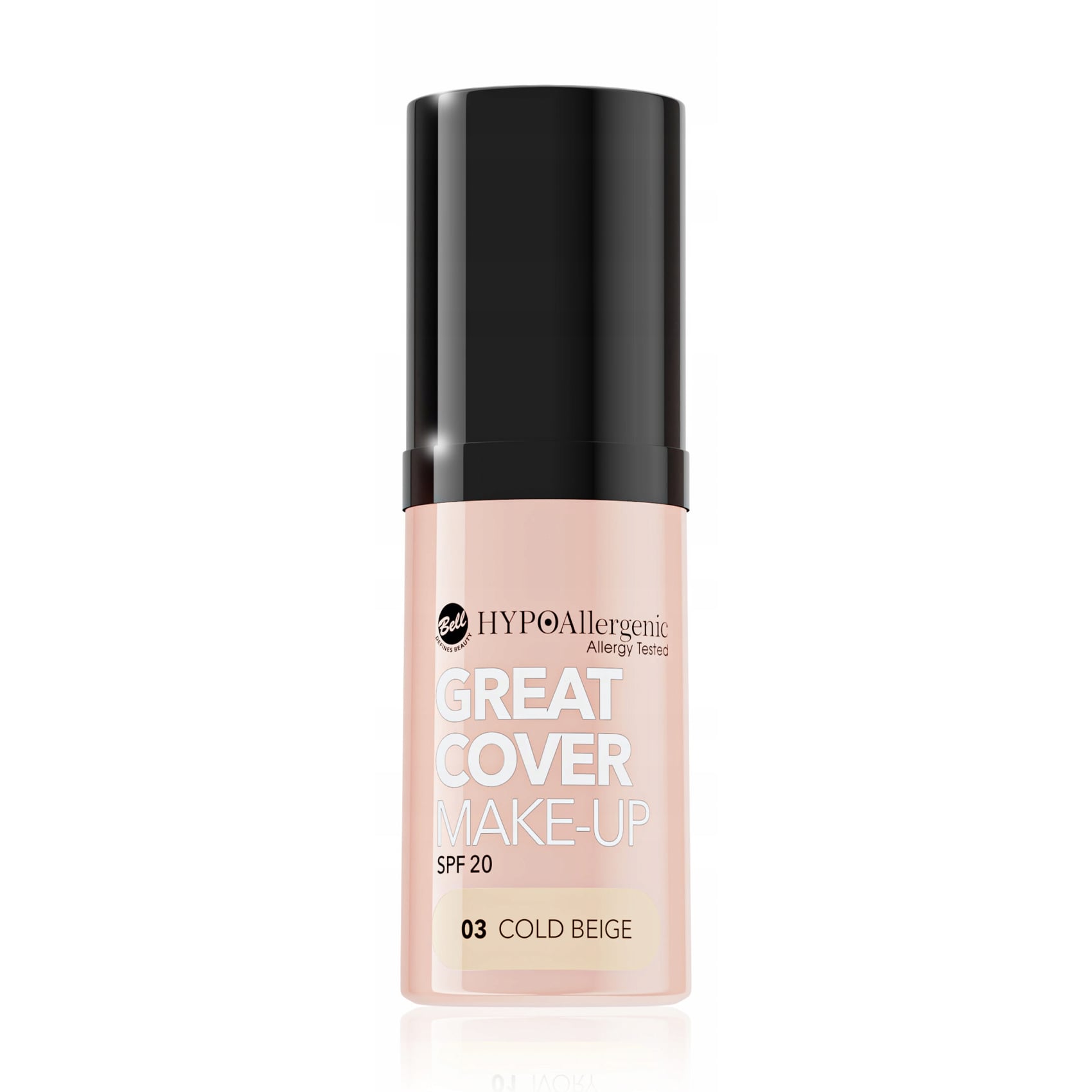 Тональний крем для обличчя Bell HypoAllergenic Great Cover Make-Up SPF 20, 03 Cold Beige, 20 г