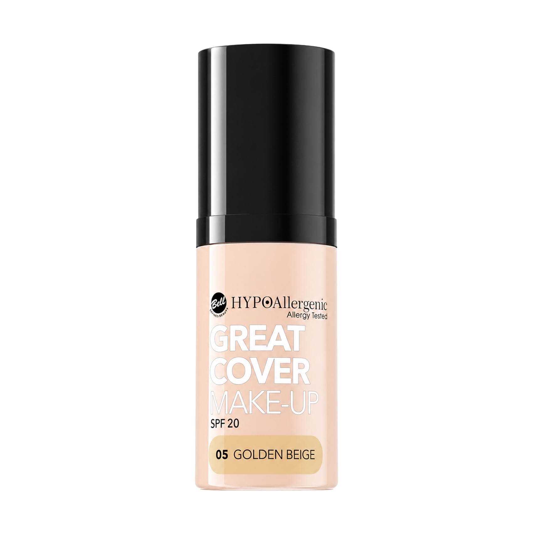 Тональний крем для обличчя Bell HypoAllergenic Great Cover Make-Up SPF 20, 05 Golden Beige, 20 г